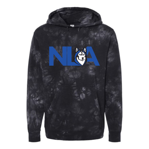 Independent Trading Co. Midweight Tie-Dyed Hooded Sweatshirt - Printed Logo Thumbnail