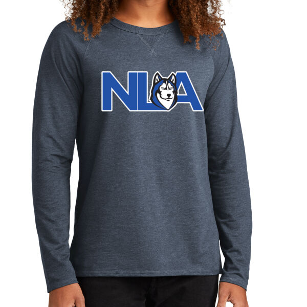 District Featherwight French Terry Long Sleeve Crewneck - Printed Logo Thumbnail