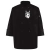 Ten Pearl Button Black Chef Coat Thumbnail